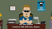 pc principal speaking GIF by South Park 