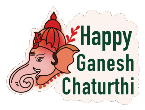 Vinayaka Chaturthi Mumbai Sticker by Sonamm