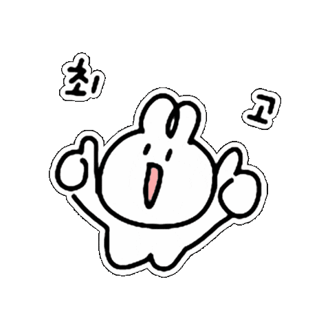 토끼 Thumbs Up Sticker