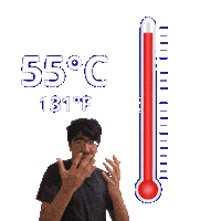 55 Degrees Sticker