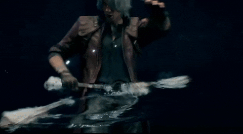 Devil May Cry 5 Cerberus Weapon Spin GIF