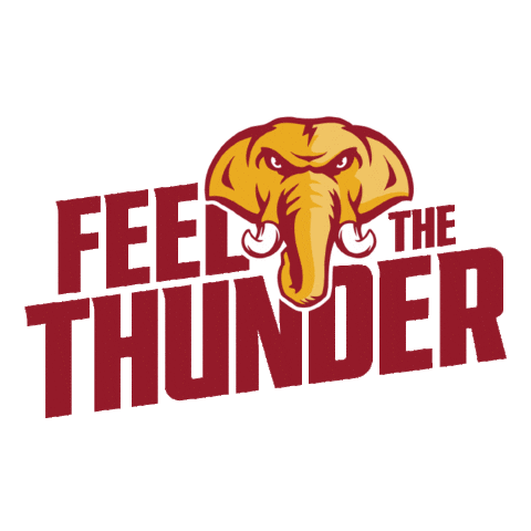 Thunder Sticker by Simpson College