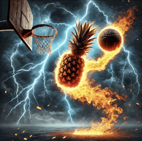 ashvracy giphyattribution giphycreatortest dunk pineapple GIF