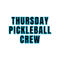Thursday Pickleball Sticker