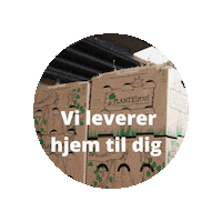 Tekst Kasse Sticker by Plantetorvet.dk