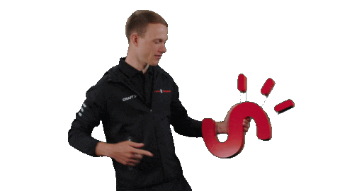Nikias Arndt Point Sticker by Sunweb