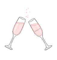 cheers champagne Sticker by House of CB