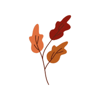 britticreative fall autumn leaves flat Sticker