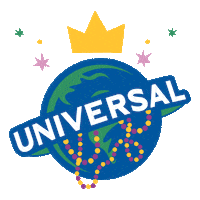 Mardi Gras Crown Sticker by Universal Destinations & Experiences