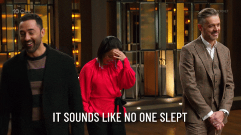 Tired Sleep GIF by MasterChefAU