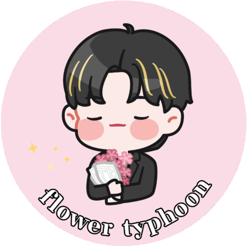 Heart Flower Sticker