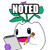 School Write That Down Sticker by Magic Eden