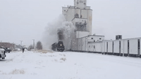 'Our Very Own Polar Express': Union Pacific 'Big Boy' Plows Through Snowy Kansas