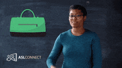 American Sign Language Purse GIF by ASL Connect