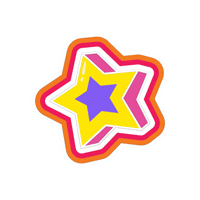 dcrocketscr star estrella dcrockets Sticker