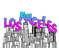 Los Angeles Design Sticker by AIRVOID