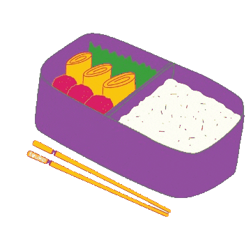 Lunch Box Food Sticker by Teuko