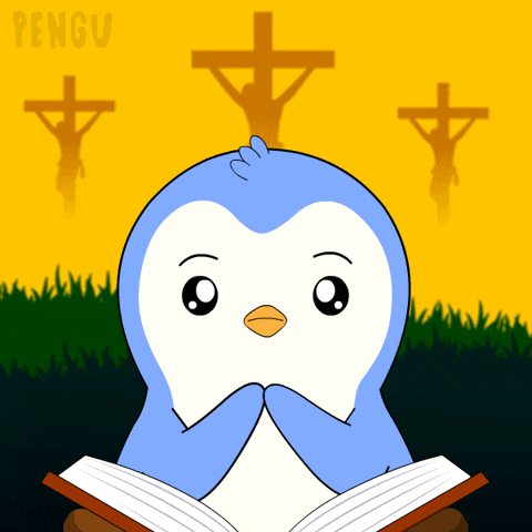 Penguin Read GIF by Pudgy Penguins