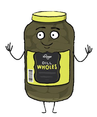 Dill Pickle Sticker by Kroger