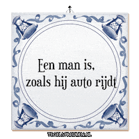 Man Auto Sticker by Tegelspreuken.nl