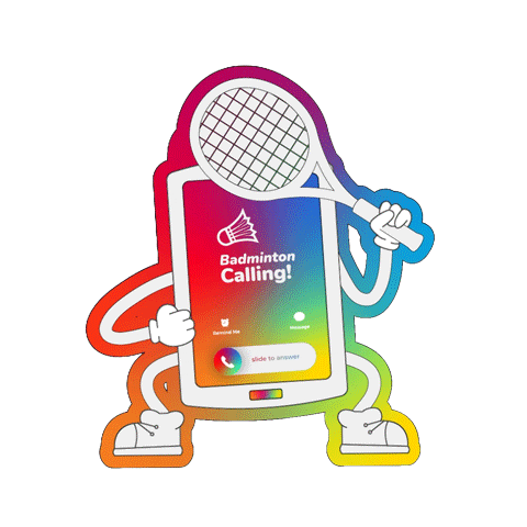 TotalEnergiesXBadminton energy smash court badminton Sticker