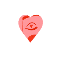 pink love Sticker