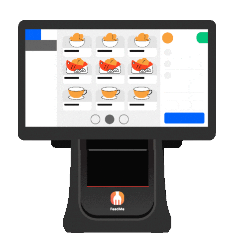 FeedMePOS giphyupload food robot pos Sticker