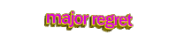 pink regret Sticker by AnimatedText
