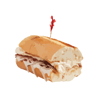 NewksEatery food bbq sandwich southern Sticker