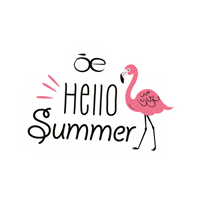 Summer Hello Sticker by Cloe MX