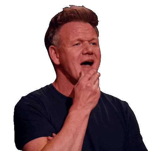 Confused Gordon Ramsay Sticker by Next Level Chef