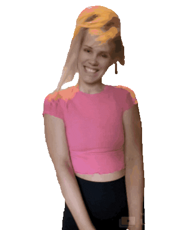 Happy Ponytail Sticker