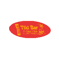 Tikibart tiki bar tiki bar t-shirt club Sticker