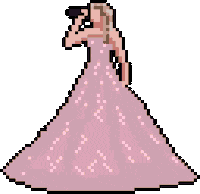 PositPixel taylor swift pixel art couture taylor Sticker
