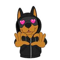 I Love You Sticker by Dobernut