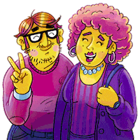 gatotonto happy alegria visitas fregar Sticker