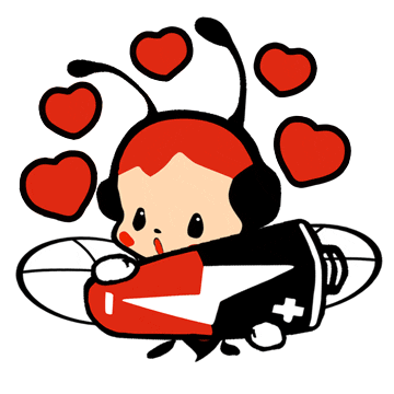 In Love Heart Sticker by Peebeez