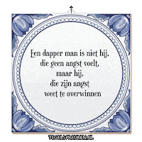 Humor Angst Sticker by Tegelspreuken.nl
