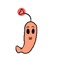 davidesaibene verme clap cuore love amore rosa bacio Sticker