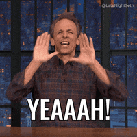 Happy Lets Go GIF by Late Night with Seth Meyers