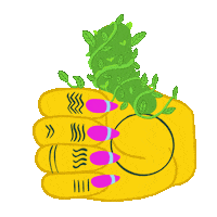 JesFortner_Illustration sticker nature thumbs up hand Sticker
