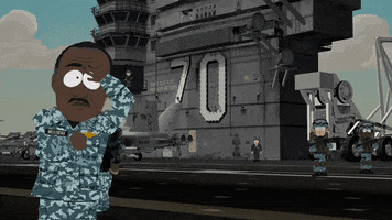 saluting navy ship GIF by South Park 