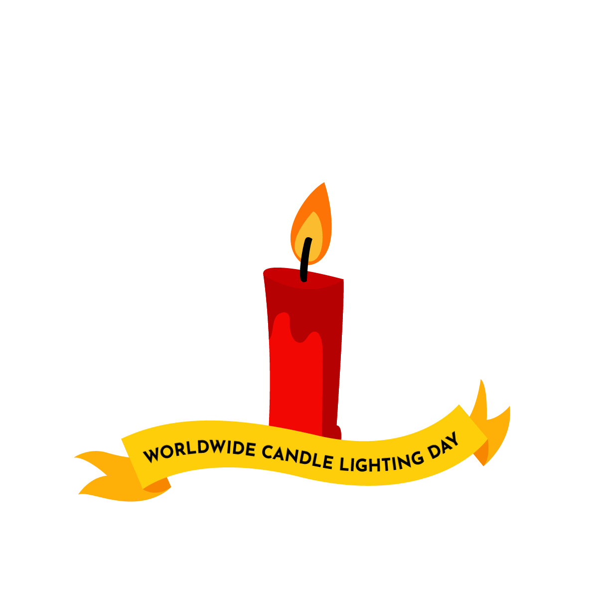 worldwidecandlelighting stars candle worldwide stern Sticker