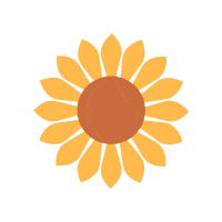 caramel-ty flower floral sunflower madebymscheltea Sticker