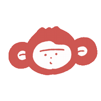 Happy Monkey Sticker
