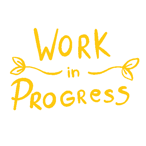Work In Progress Wip Sticker by Aadorah