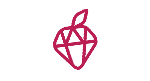 diamond strawberry Sticker by The Millennial Homemakers Podcast