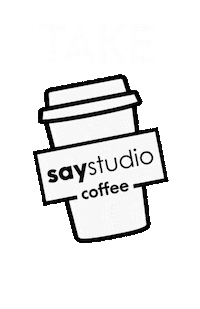 saystudio kahve caffee turkish coffee saystudio Sticker