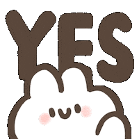 Yes Sticker by ChuChu X BoBo