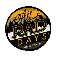 AllRadDays mountains snowboard rad idaho Sticker